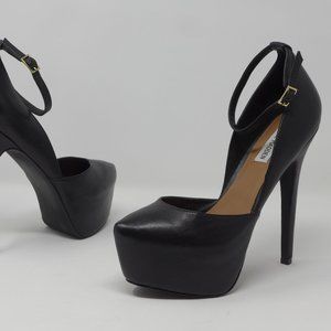 Steve Madden Deeny black leather heels size 8.5